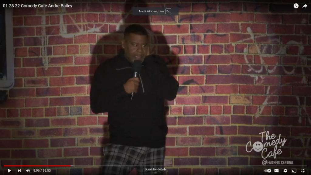 Comedy Cafe Andre Bailey